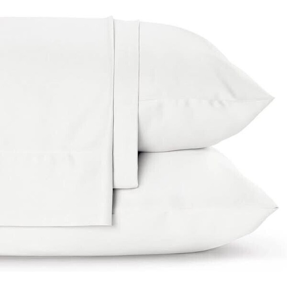 WHITE King Size Organic Viscose Bamboo‎ Sheets - Breathable & Wrinkle Resistant - Picture 2 of 2